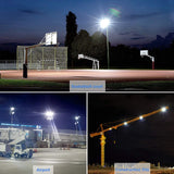 800W Stadium Lights Outdoor LED Flood Light 2 Pack 400W Field Lights Outdoor Adjustable