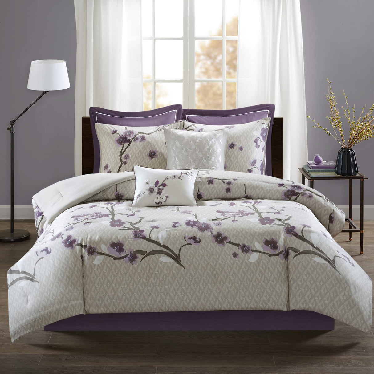 Cozy Comforter Nature Scenery Design - All Season Bedding, Matching Bed