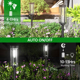 Bright Solar Pathway Lights Outdoor, 8 Pack Solar Garden Lights for Outside Waterproof,