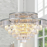 Large Crystal Chandeliers Gold Chandelier Luxury Pendant Ceiling Lights Fixture Hanging