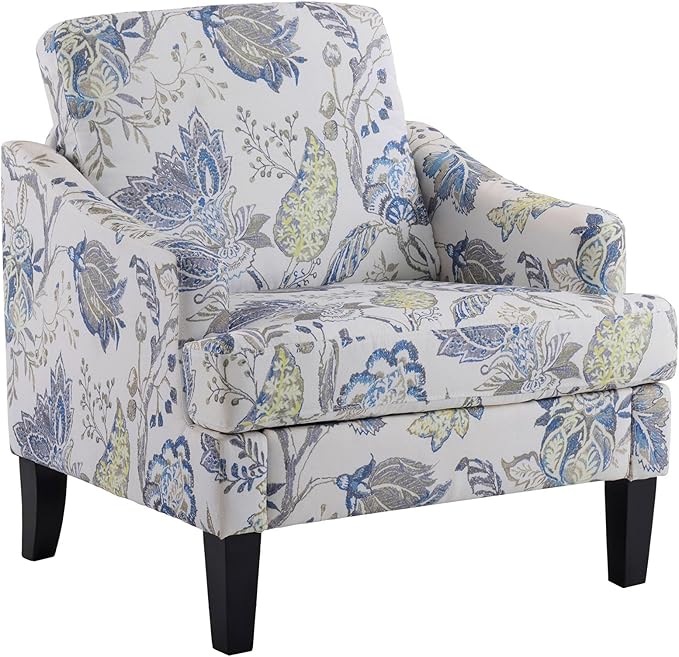 Modern Accent Chair, Upholstered Armchair with Solid Legs