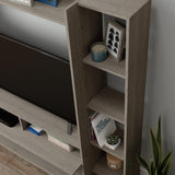 Beginnings Wall System TV Credenza, L: 66.3" x W: 15.51" x H: 58.5"