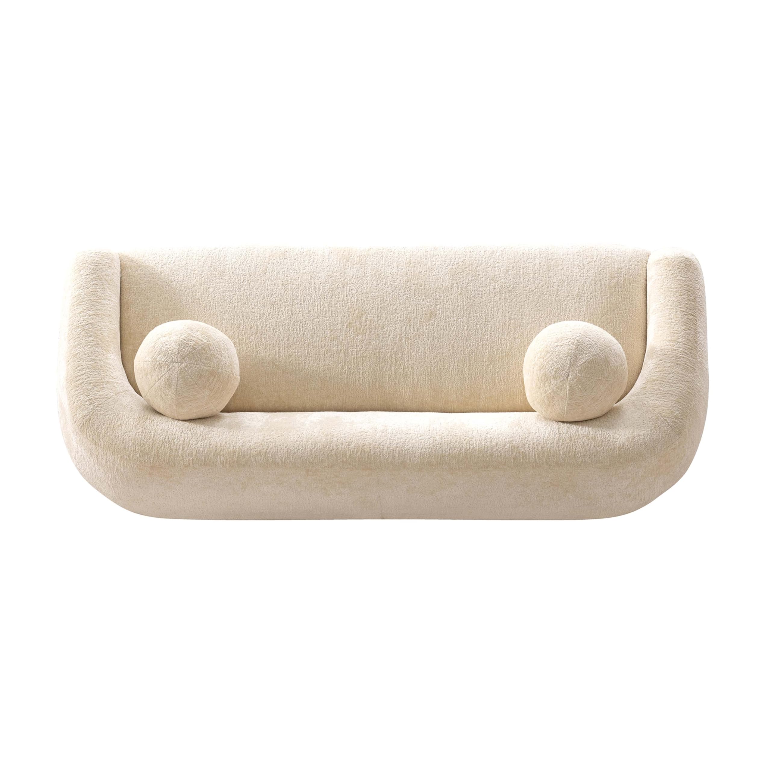 Comfort Tribeca 86" Sofa for Living Room, Upholstered in Chenille Fabric