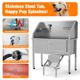 56" Professional Dog Washing Station with Stairs