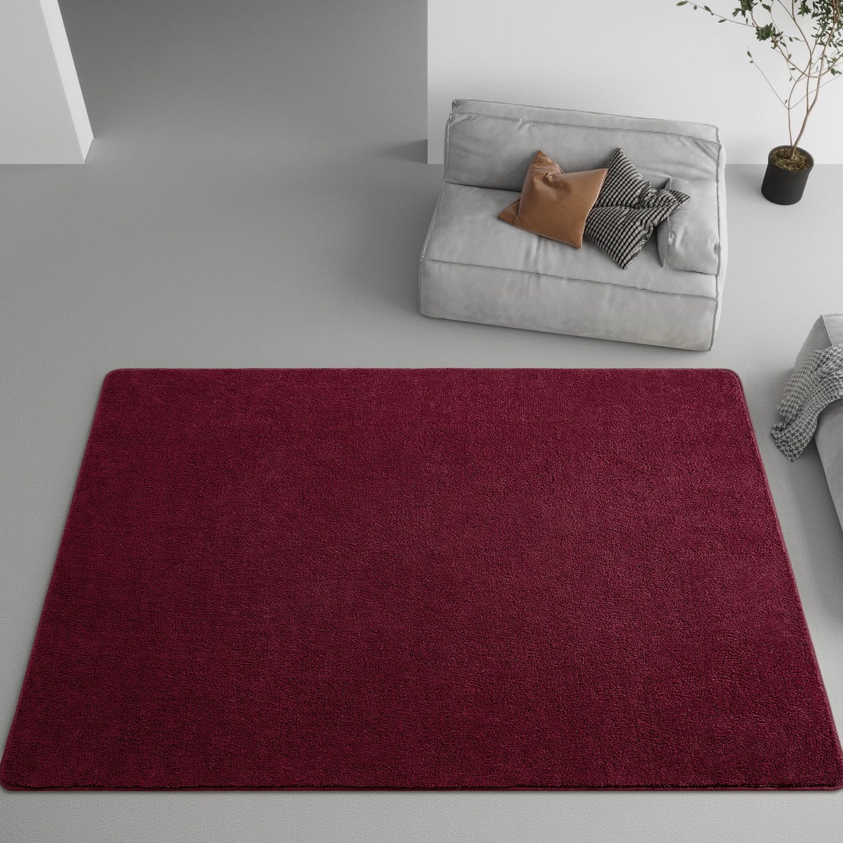 Modern Area Rugs for Bedroom Living Room, 5x7 ft Thickened Memory-Foam Indoor Carpets,