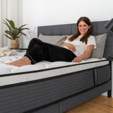 Queen Mattress, 12 Inch Pillow Top Hybrid Mattress in a Box Medium Firm Fiberglass-Free