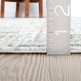 Grey Crosshatch Area Rug 8' x 10' - Durable & Easy to Clean