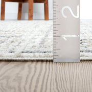 Abani Grey Area Rug for Living Room, Bedroom - Crosshatch Pattern- 8' x 10' -Durable & Easy to Clean