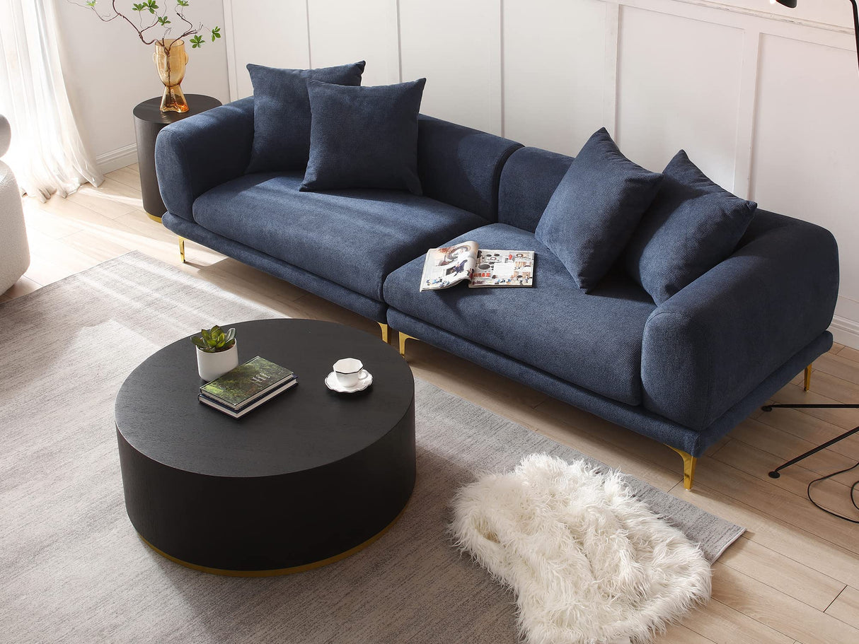 Black Coffee Table Side Table End Table for Living Room