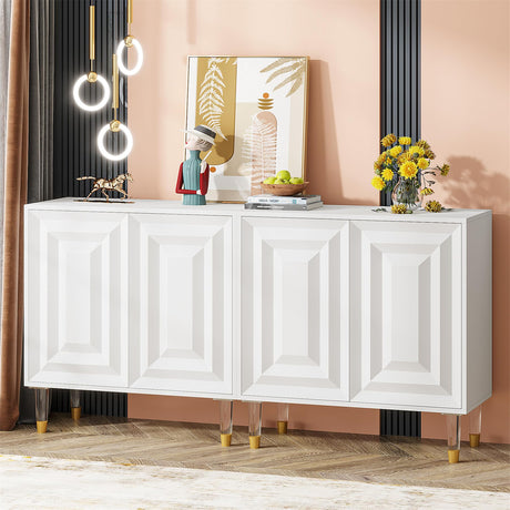 Sideboard Buffet Cabinet, 63 Inch Modern Kitchen Accent Cabinet