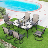 Outdoor Patio Dining Set for 6, Outdoor Furniture Set