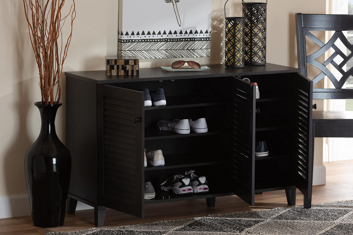 Warren Shoe-Storage Cabinet, Espresso