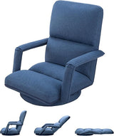 360° Swivel Floor Gaming Chair with Adjustable Backrest