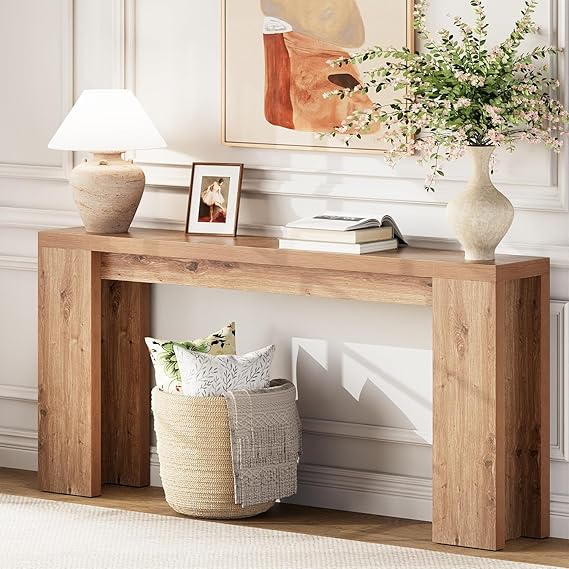 70.9" Extra Long Console Table - Farmhouse Entryway Table