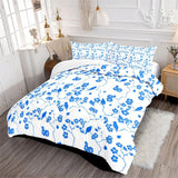 Queen Size 3D Comforter Set Kingfisher Plum Blue Comforter Set Girls Boys Kids Comforter Bedding