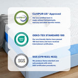 King Mattress, 10 Inch Gel Memory Foam Mattress, Gel Infused for Comfort and Pressure Relief,