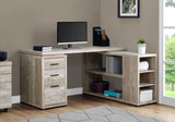 L-Shaped Corner Left or Right Facing Home & Office Computer Desk, 60"L