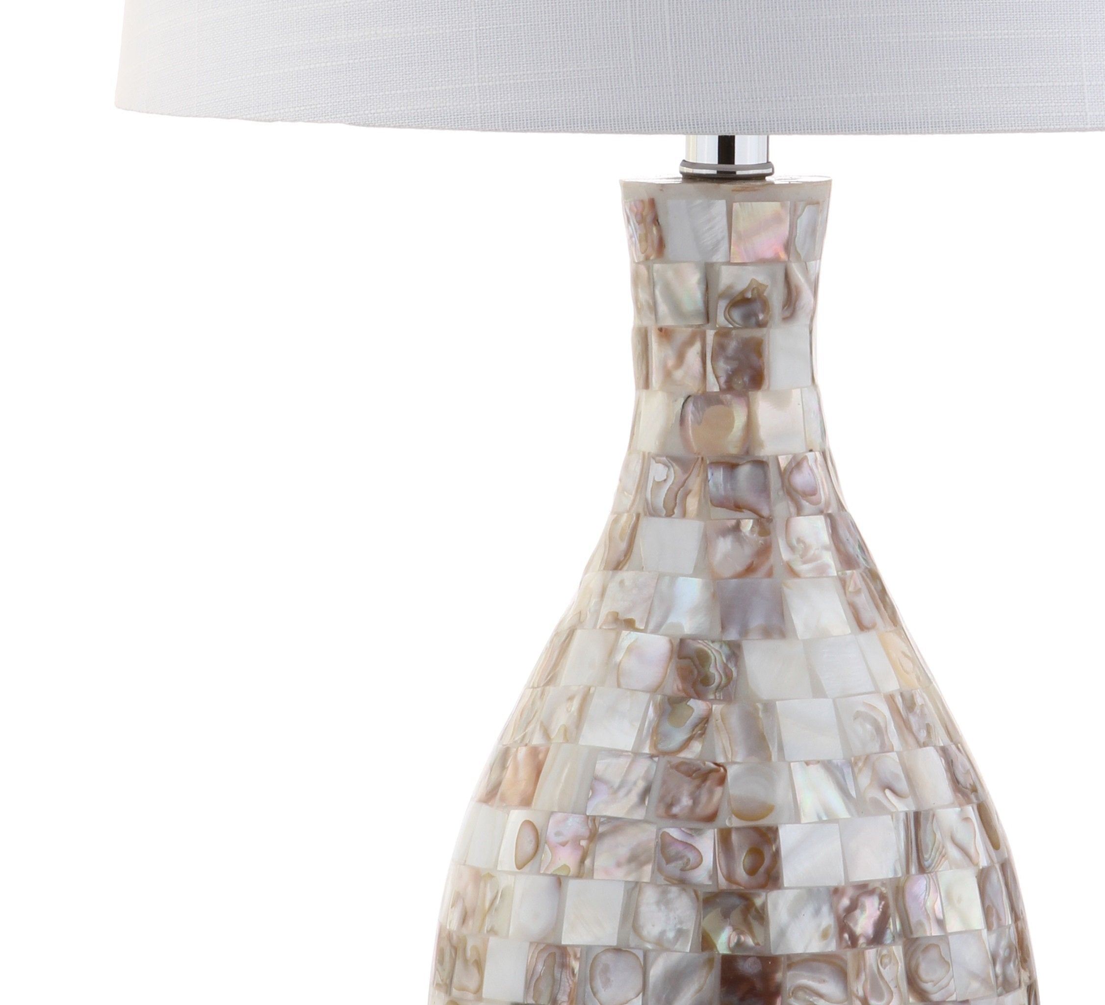 Verna 26.5" Seashell LED Table Lamp Coastal Contemporary Bedside Desk Nightstand
