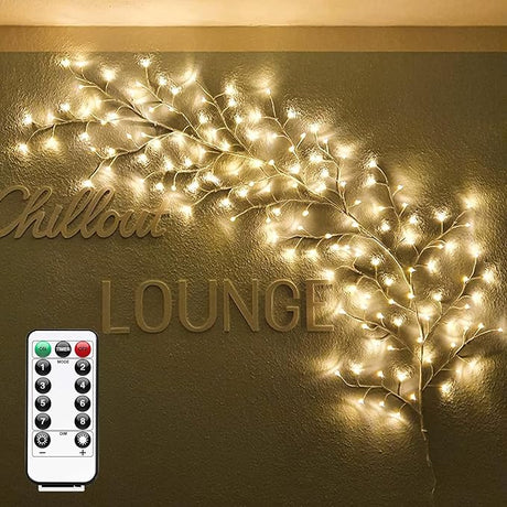 Enchanted Willow Vine Lights for Wall: 7.5FT led Twinkling Tree Branch Light for Room and Home Decor