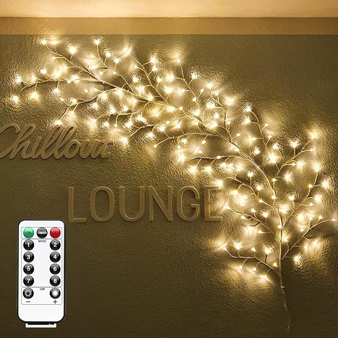 Enchanted Willow Vine Lights for Wall: 7.5FT led Twinkling Tree Branch Light for Room and Home Decor