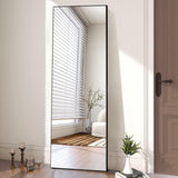 Full Length Mirror 64"x21" for Bedroom, Full Body Mirror with Stand, Hanging