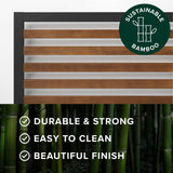 Kai Bamboo and Metal Platform Bed Frame with Headboard