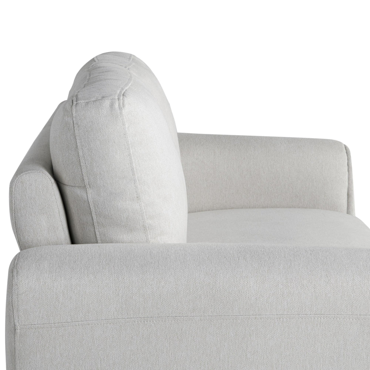 Solutions Watford Loveseat with Rolled Arms, Oyster