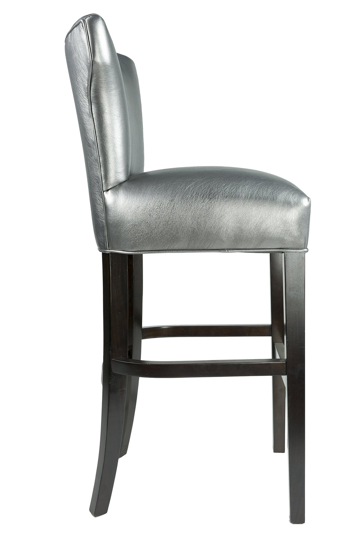 Bella Collection Modern Upholstered Tall Wingback Style Kitchen Bar Stool