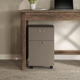 Cabinet-2-Drawer Deep Drawer Storage-Rolling Filing Cabinet for Under The Desk