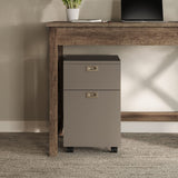 Cabinet-2-Drawer Deep Drawer Storage-Rolling Filing Cabinet for Under The Desk
