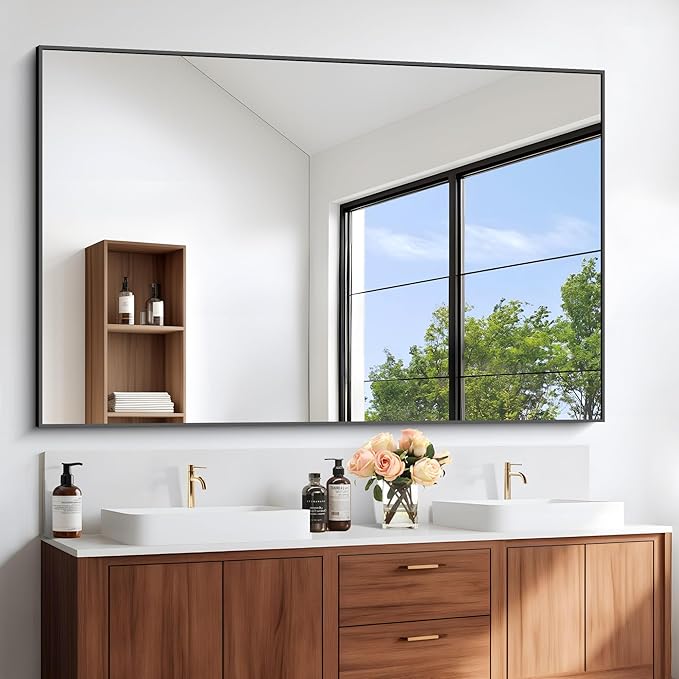 Black Bathroom Vanity Mirror, Black Wall Mirror