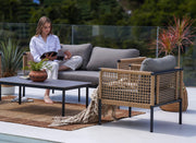4-Piece Outdoor Conversation Set, Wicker Patio Furniture Set