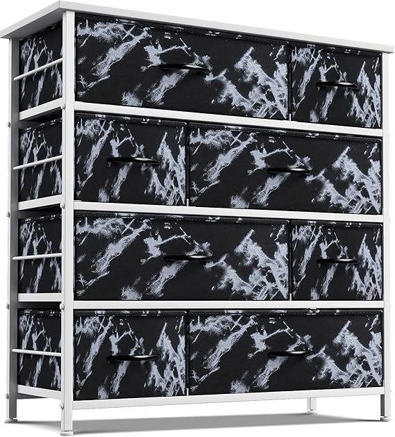 Dresser for Bedroom with 8 Drawers - Tall Chest Storage Tower