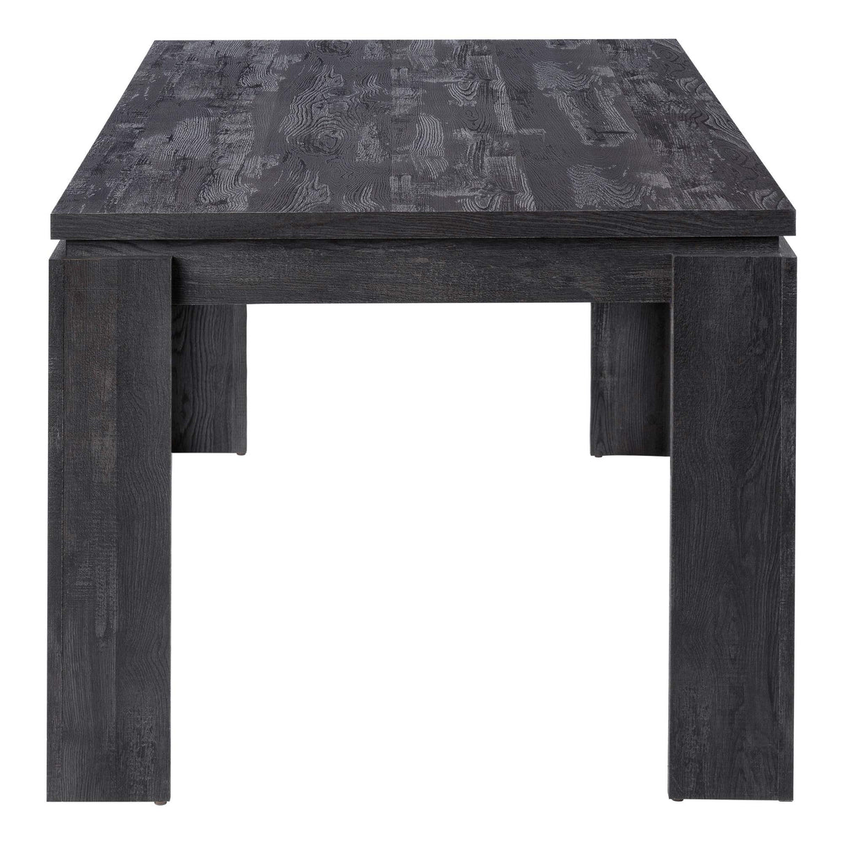 36"X 60" / BLACK RECLAIMED WOOD-LOOK Dining Table