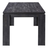 36"X 60" / BLACK RECLAIMED WOOD-LOOK Dining Table