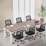 6.5 FT Conference Room Table, 78.74" W x 27.56" D Large Office Conference Table