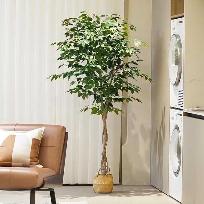 Artificial Fiddle Leaf Fig Tree - 6ft Fake Ficus Lyrata Plant
