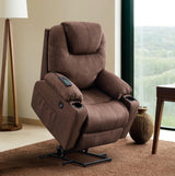 Medium Power Lift Recliner Chair Sofa with Massage and Heat for Elderly