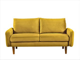 Furniture Direct Kent Velvet Loveseat Sofa for Modern Living Rooms and Compact Spaces