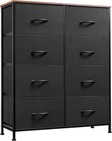 Fabric Dresser for Bedroom, Tall Dresser with 8 Drawers, Storage Tower with Fabric Bins,