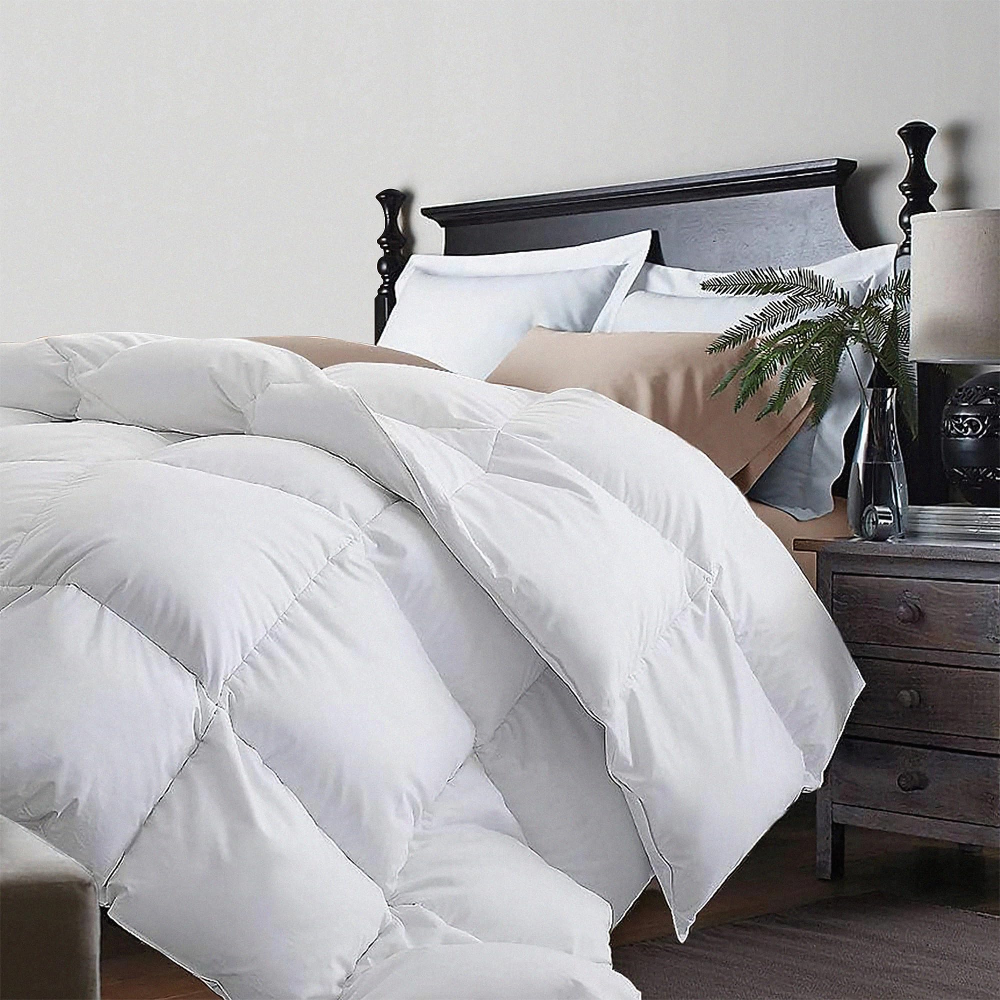 White Feather Goose Down Comforter-All Season Warmth