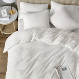 Duvet Cover King - Waffle Weave Textured Soft 3 Pieces Bedding Comforter Cover