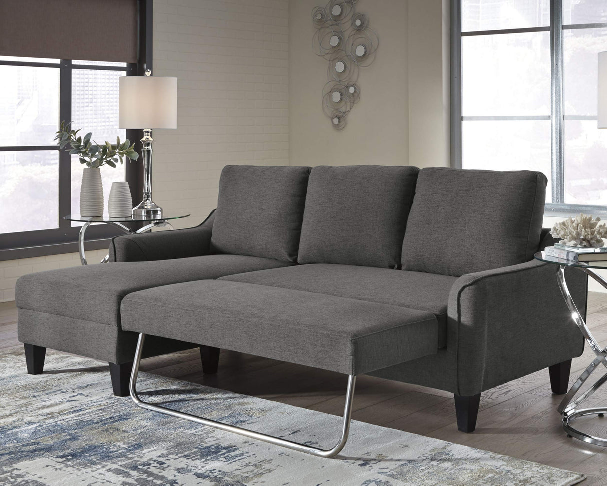 Jarreau Modern Sectional Sleeper Sofa Couch with Chaise Lounge, Gray