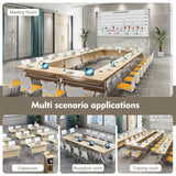 6-Pack Folding Conference Table,Modern Office Conference Room Table