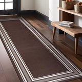 Modern Bordered Non Slip Indoor Rugs for Living Room 8x10 Area Rugs for Kitchen,