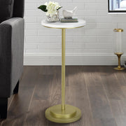 Drink Table, Carved Table Top Martini Table, Small Side Table