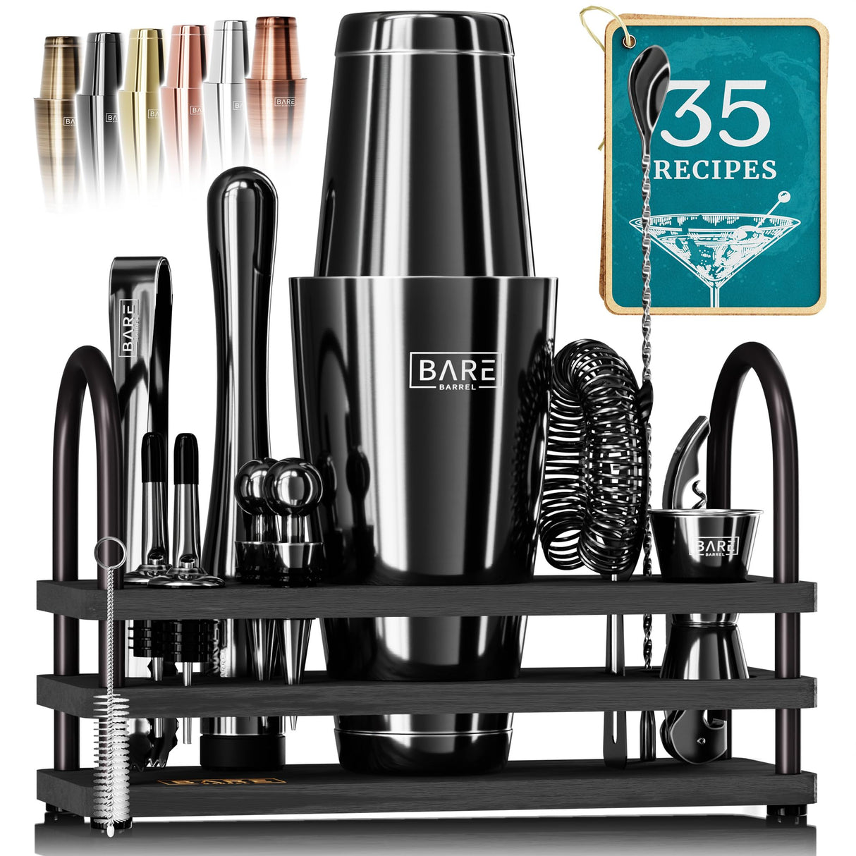 Mixology Bartender Kit Bar Set | 14-Piece Cocktail Shaker Set | Martini Barware Mixing