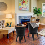 Farmhouse Accent Side Table, Rustic Antique Galvanized End Coffee or Cocktail Table