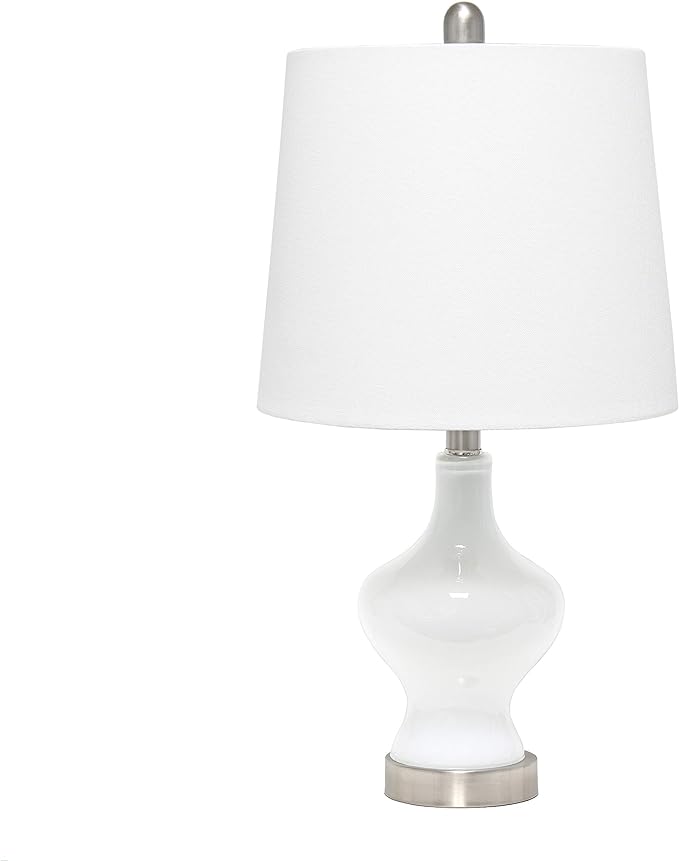 LT3317-MUR Glass Gourd Shaped Table Lamp, Mercury