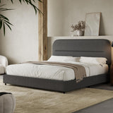 Full Size Boucle Bed Frame